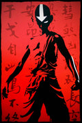 Avatar Aang Silhouette Decorative Painting (paper and canvas) art poster printing print