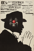 Federico Fellini's 8½ Film Art Decorative Painting (paper and canvas) art poster printing print
