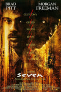 Seven Movie Brad Pitt Morgan Freeman Decorative Painting (paper and canvas) art poster printing print