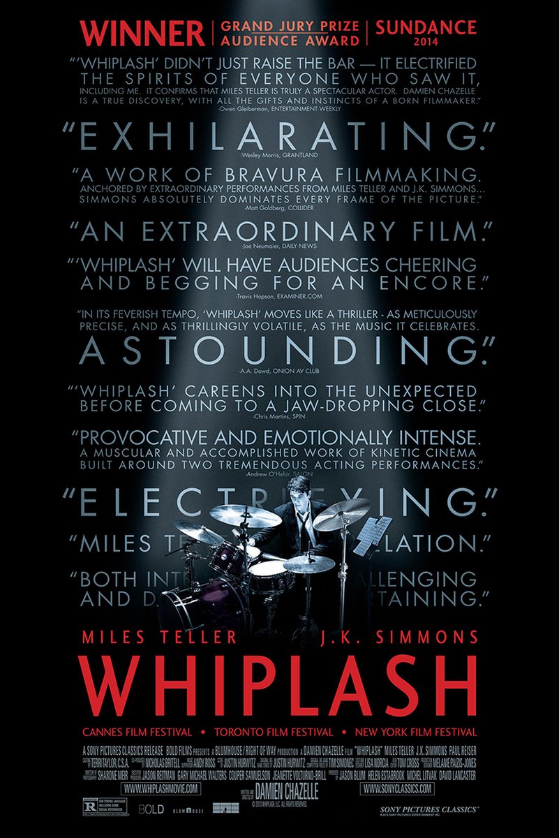 Whiplash Movie Decorative Painting (paper and canvas) art poster printing print