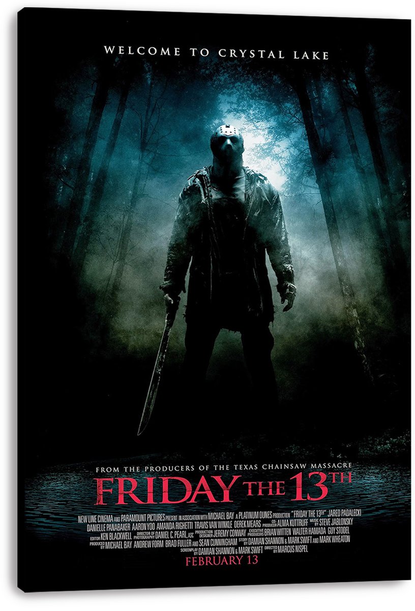 Friday the 13th Jason Voorhees Decorative Painting (paper and canvas) art poster printing print