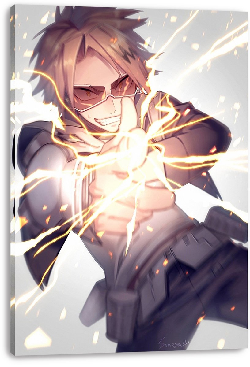 Denki Kaminari My Hero Academia Decorative Painting (paper and canvas) art poster printing print