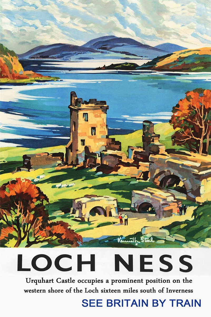 Loch Ness Urquhart Castle Decorative Painting (paper and canvas) art poster printing print
