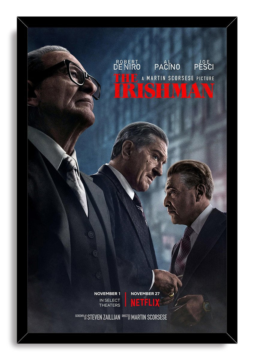 The Irishman Robert De Niro Al Pacino Joe Pesci Movie Decorative Painting (paper and canvas) art poster printing print