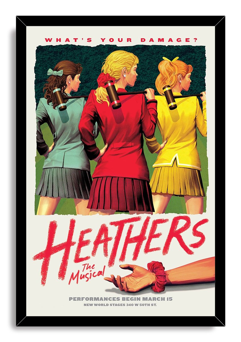 Heathers The Musical Decorative Painting (paper and canvas) art poster printing print