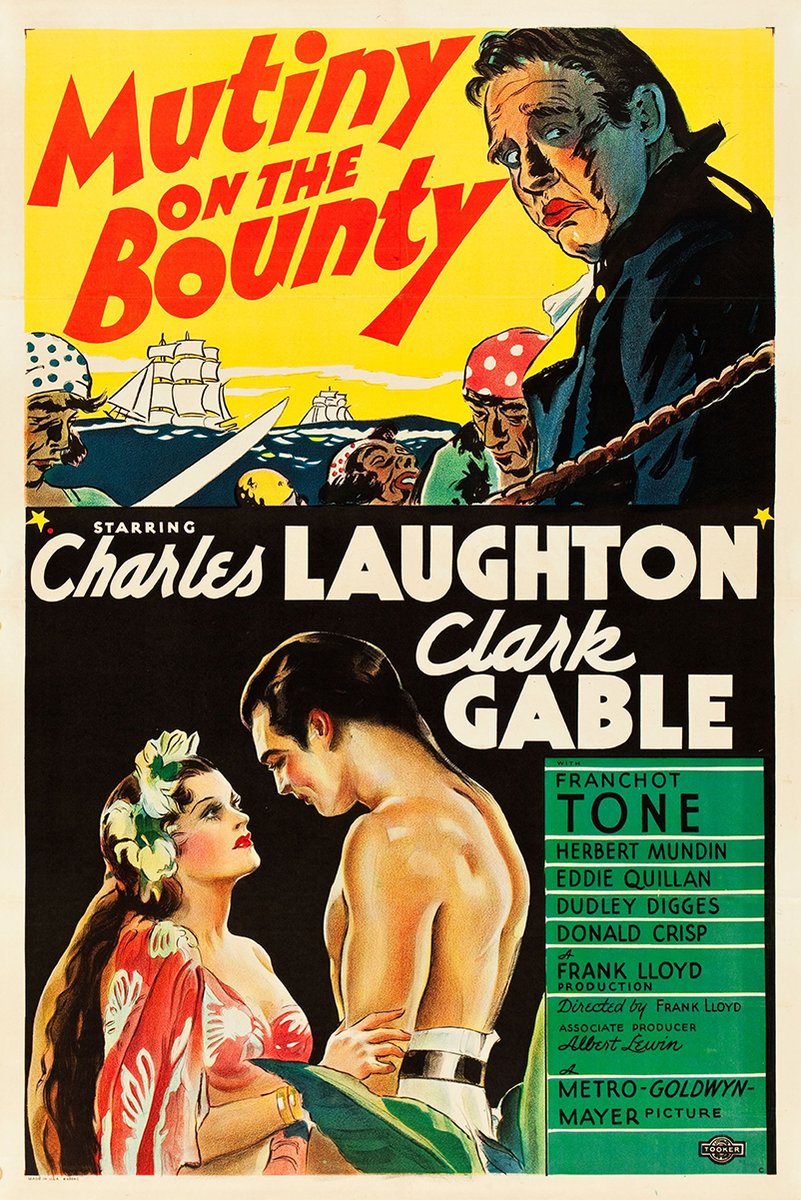 Mutiny on the Bounty Charles Laughton Clark Gable Decorative Painting (paper and canvas) art poster printing print