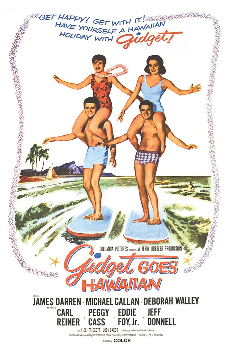 Gidget Goes Hawaiian Movie Poster Decorative Painting (paper and canvas) art poster printing print