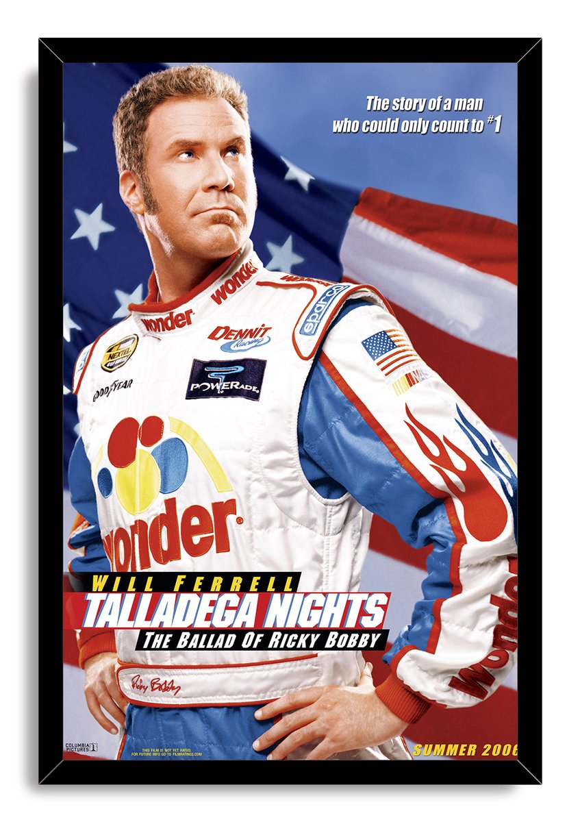 Will Ferrell Ricky Bobby Talladega Nights Decorative Painting (paper and canvas) art poster printing print