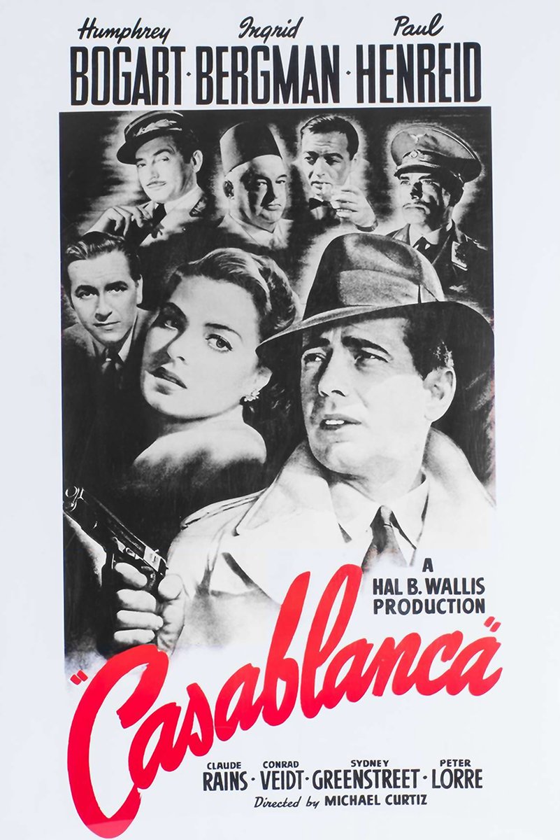 Casablanca Movie Decorative Painting (paper and canvas) art poster printing print