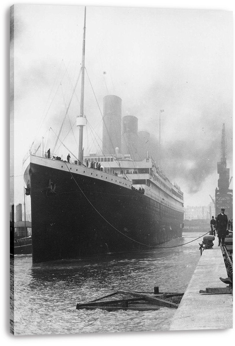 Historic Titanic Ship Decorative Painting (paper and canvas) art poster printing print