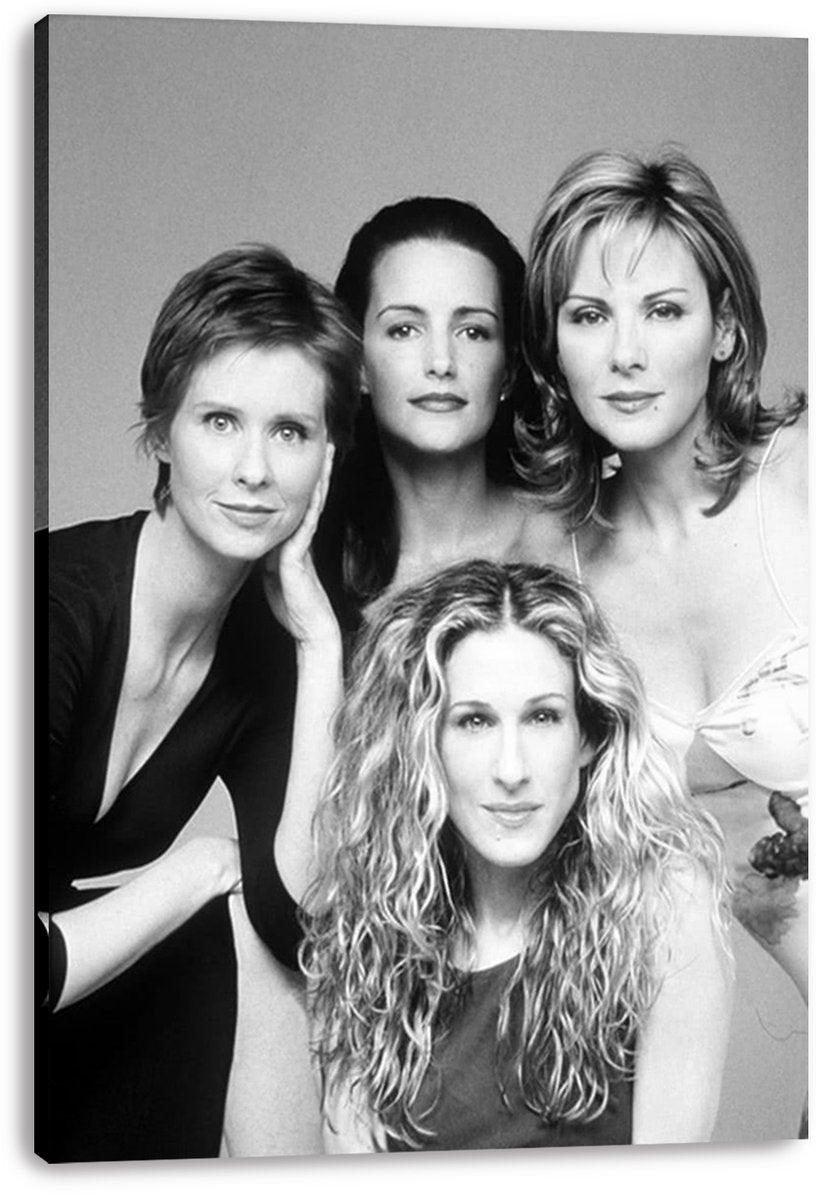 Sex and the City Cast Black and White Decorative Painting (paper and canvas) art poster printing print