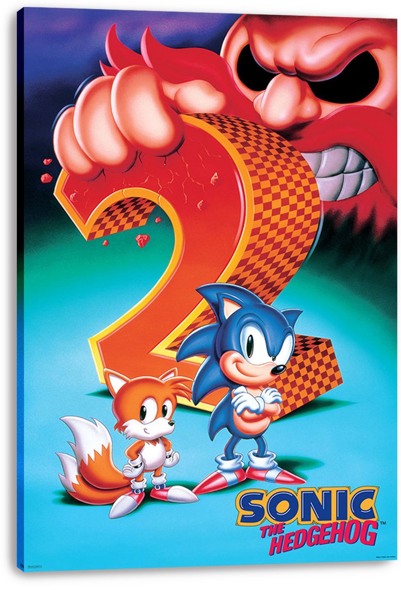 Sonic the Hedgehog 2 Classic Game Art Decorative Painting (paper and canvas) art poster printing print