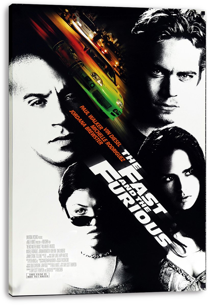 The Fast and the Furious Movie Cast Decorative Painting (paper and canvas) art poster printing print