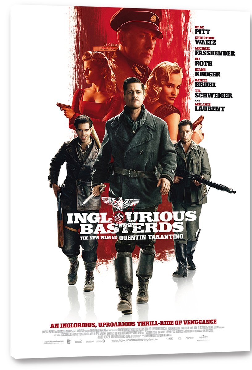Inglourious Basterds Movie Poster Decorative Painting (paper and canvas) art poster printing print