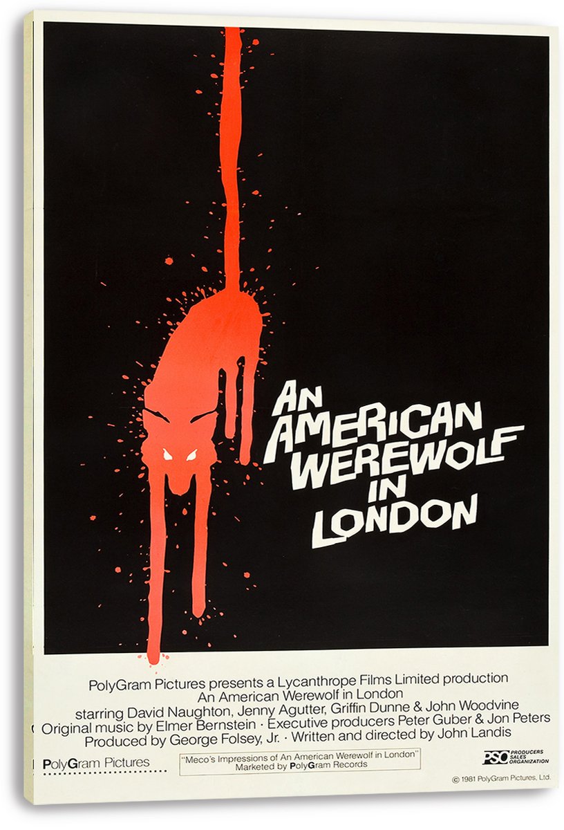 An American Werewolf in London Movie Poster Decorative Painting (paper and canvas) art poster printing print