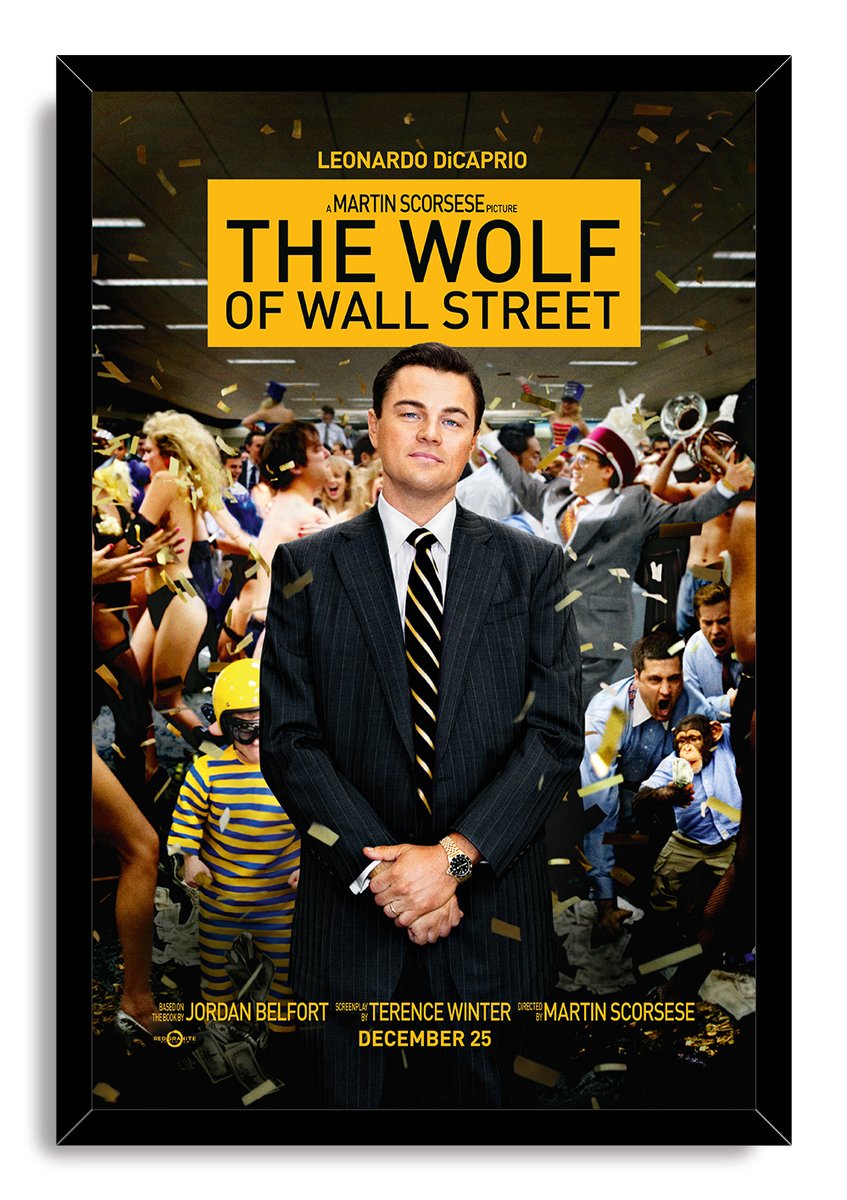 Leonardo DiCaprio The Wolf of Wall Street Decorative Painting (paper and canvas) art poster printing print