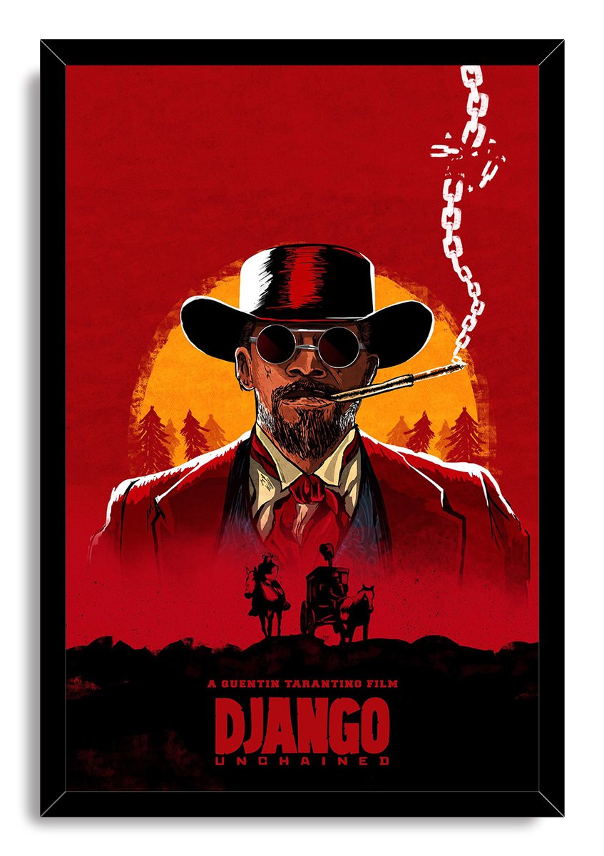 Django Decorative Painting (paper and canvas) art poster printing print
