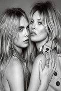 Cara Delevingne and Kate Moss Decorative Painting (paper and canvas) art poster printing print