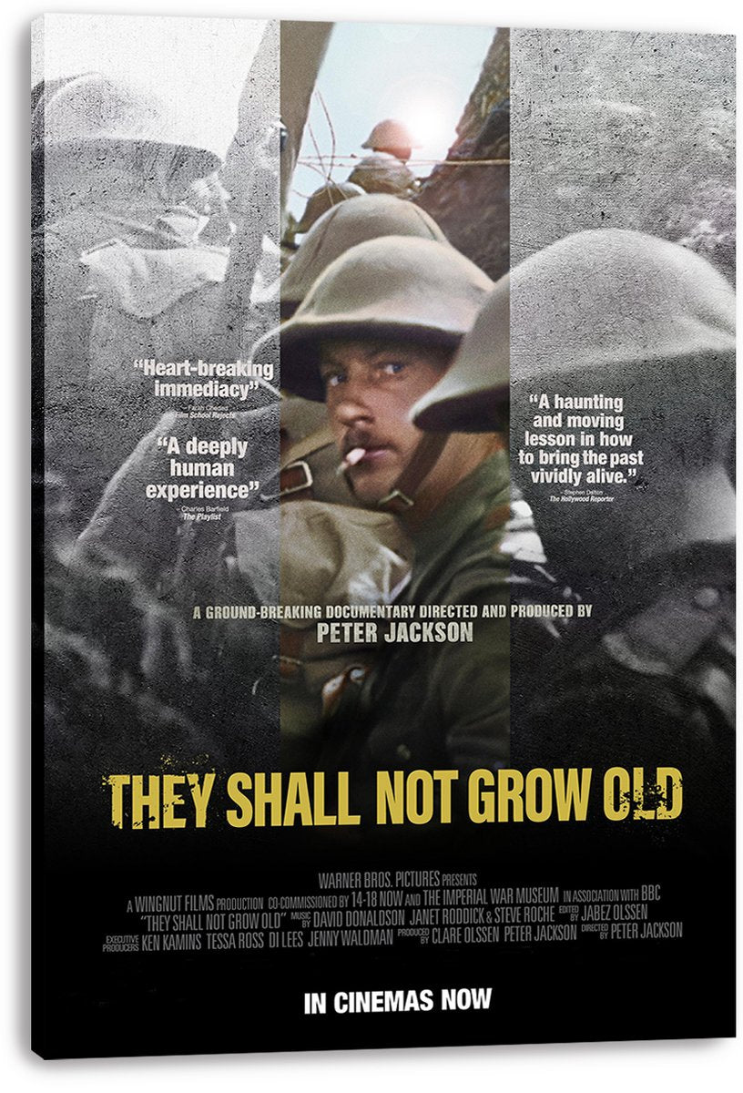 They Shall Not Grow Old Movie Poster Decorative Painting (paper and canvas) art poster printing print