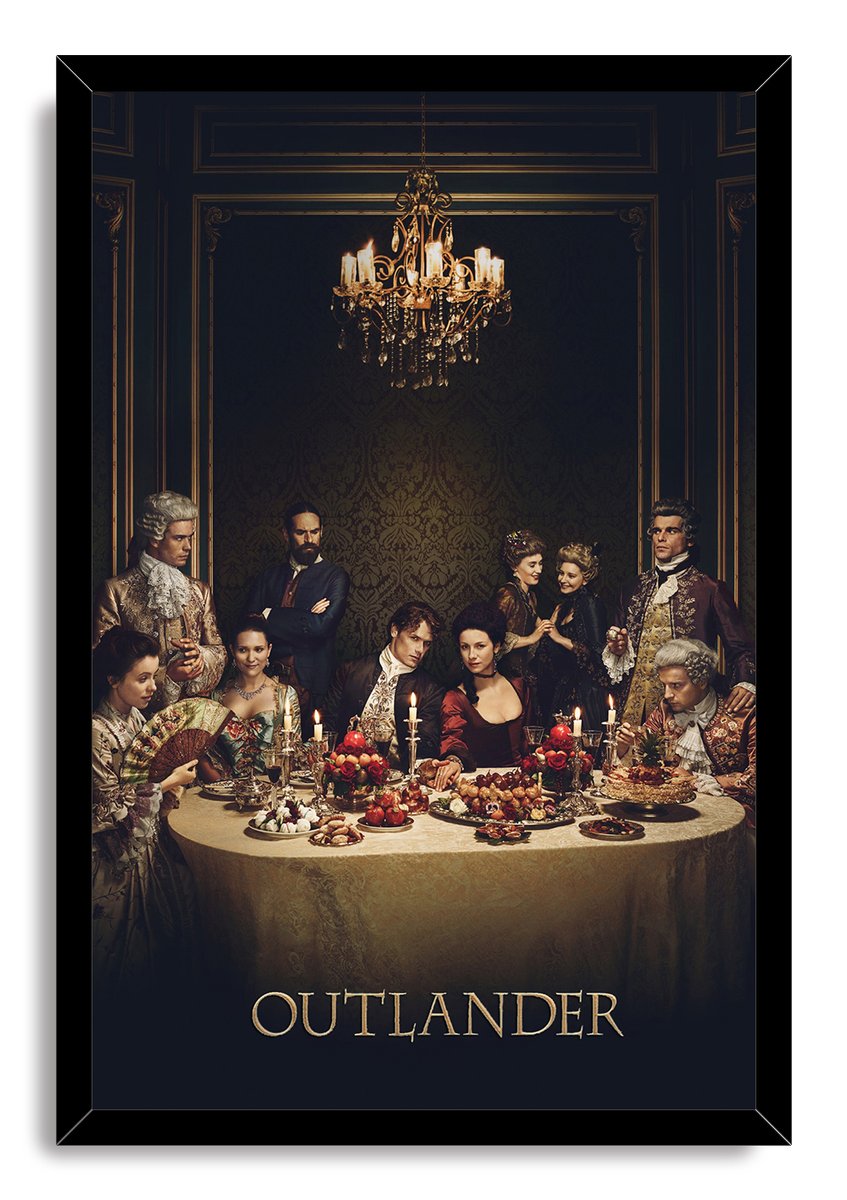 Outlander Cast Dinner Scene Decorative Painting (paper and canvas) art poster printing print