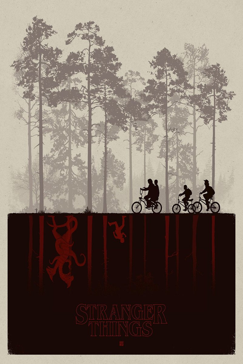 Stranger Things Decorative Painting (paper and canvas) art poster printing print