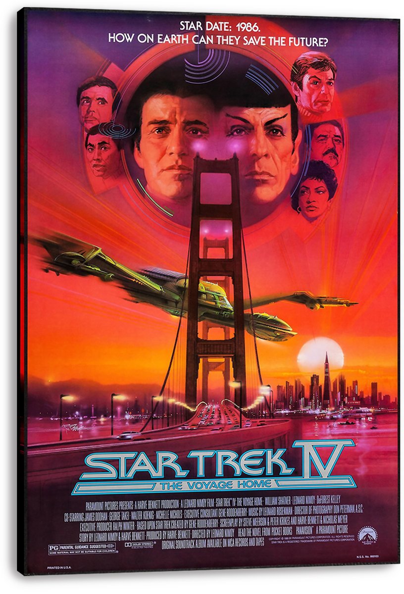 Star Trek IV: The Voyage Home Decorative Painting (paper and canvas) art poster printing print