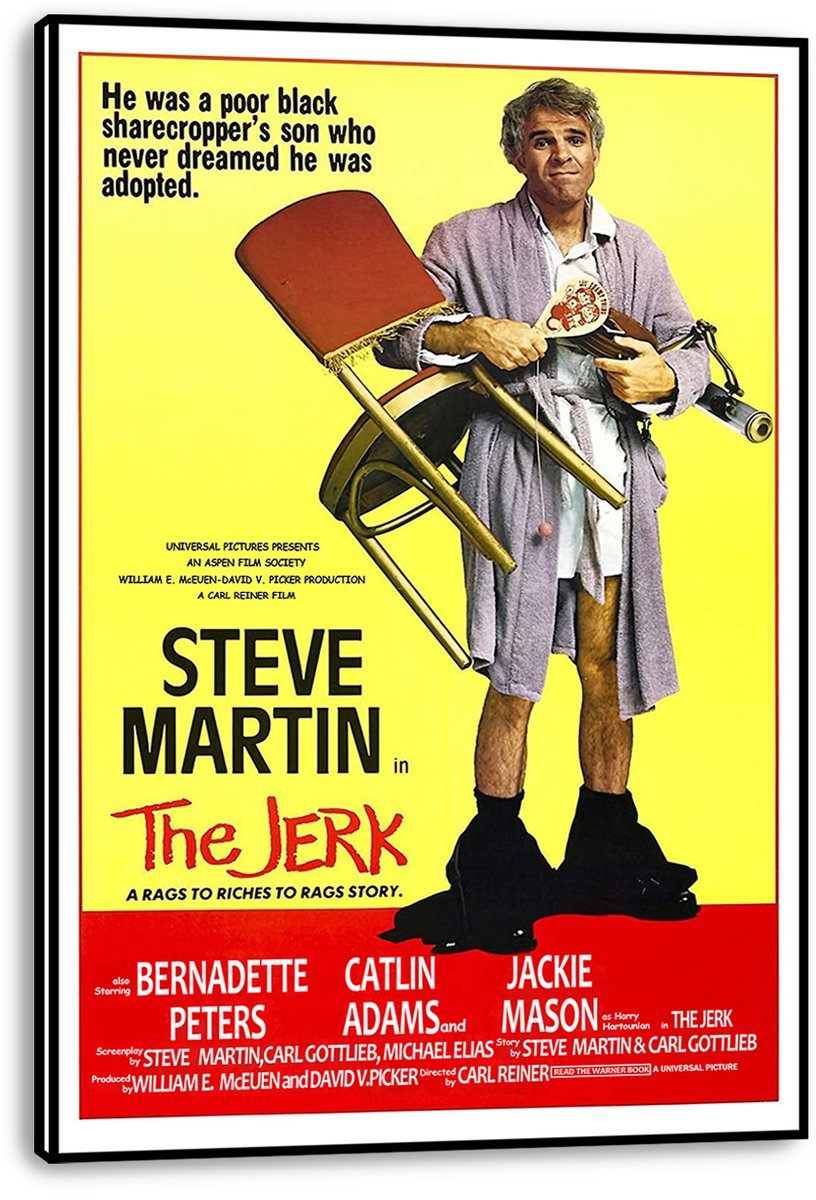 Steve Martin The Jerk Movie Poster Decorative Painting (paper and canvas) art poster printing print