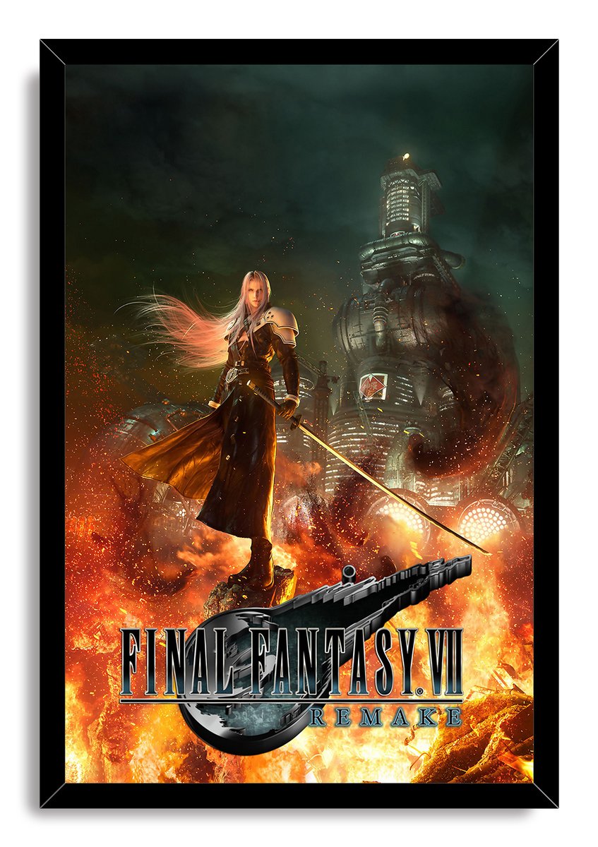 Final Fantasy VII Remake Sephiroth Decorative Painting (paper and canvas) art poster printing print