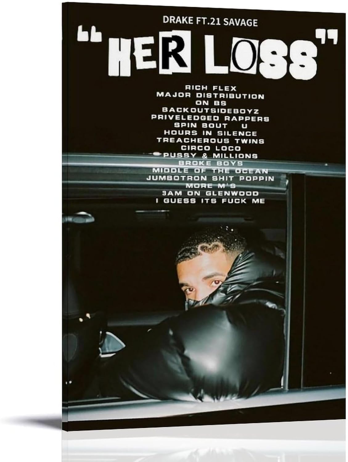 Drake Poster Her Loss Music Covers Poster (paper and canvas) art poster printing print