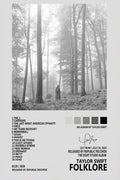 Taylor Swift Folklore Album Cover Decorative Painting (paper and canvas) art poster printing print