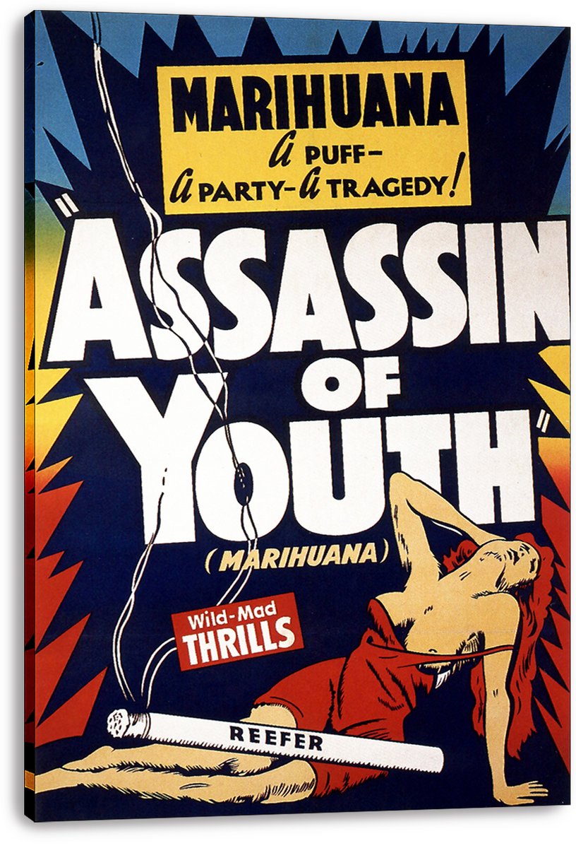 Marihuana Assassin of Youth Vintage Movie Poster Decorative Painting (paper and canvas) art poster printing print