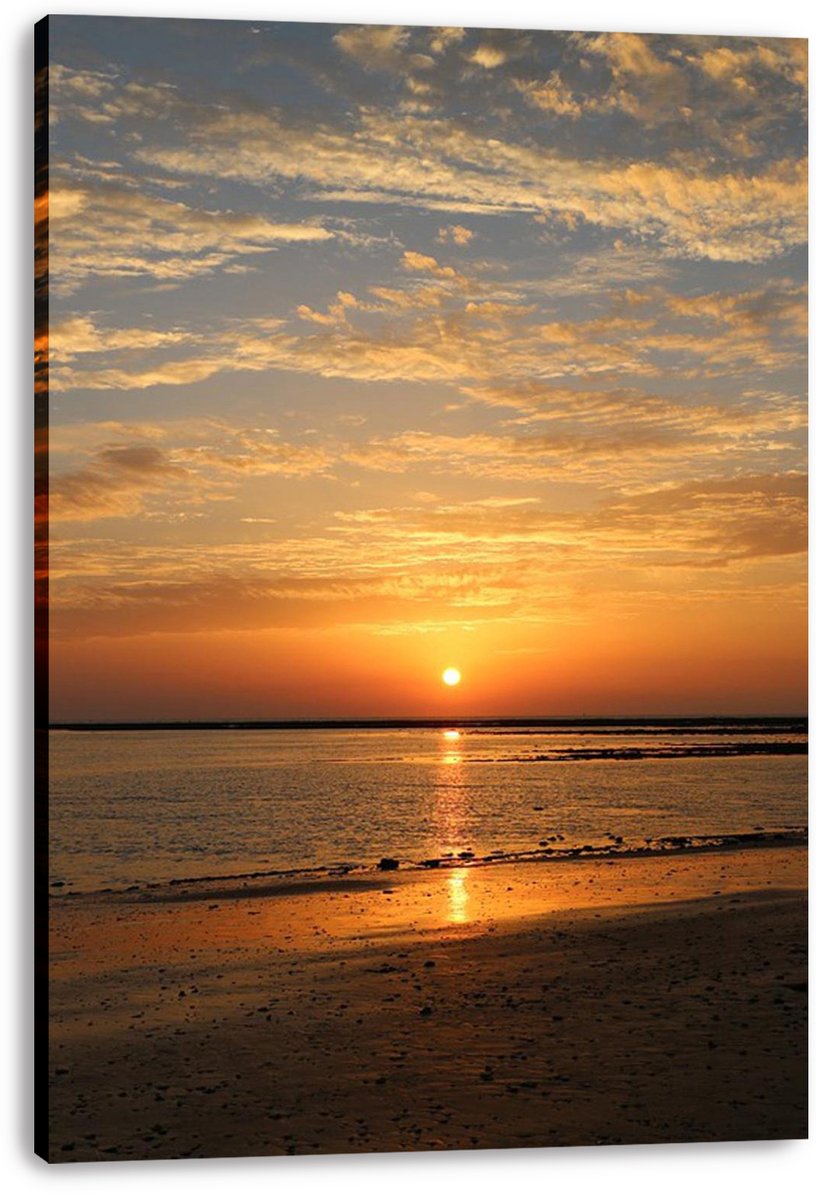Vibrant Sunset Seascape Decorative Painting (paper and canvas) art poster printing print