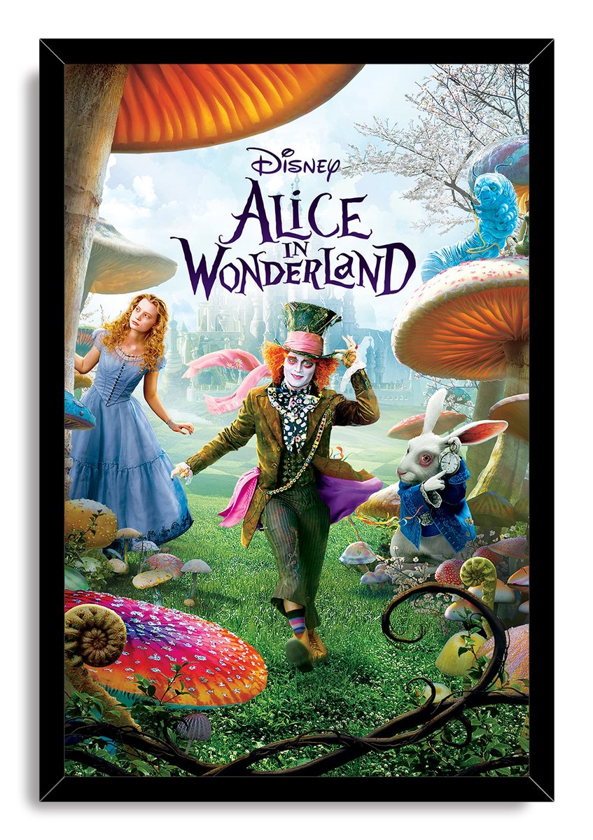 Alice in Wonderland Decorative Painting (paper and canvas) art poster printing print
