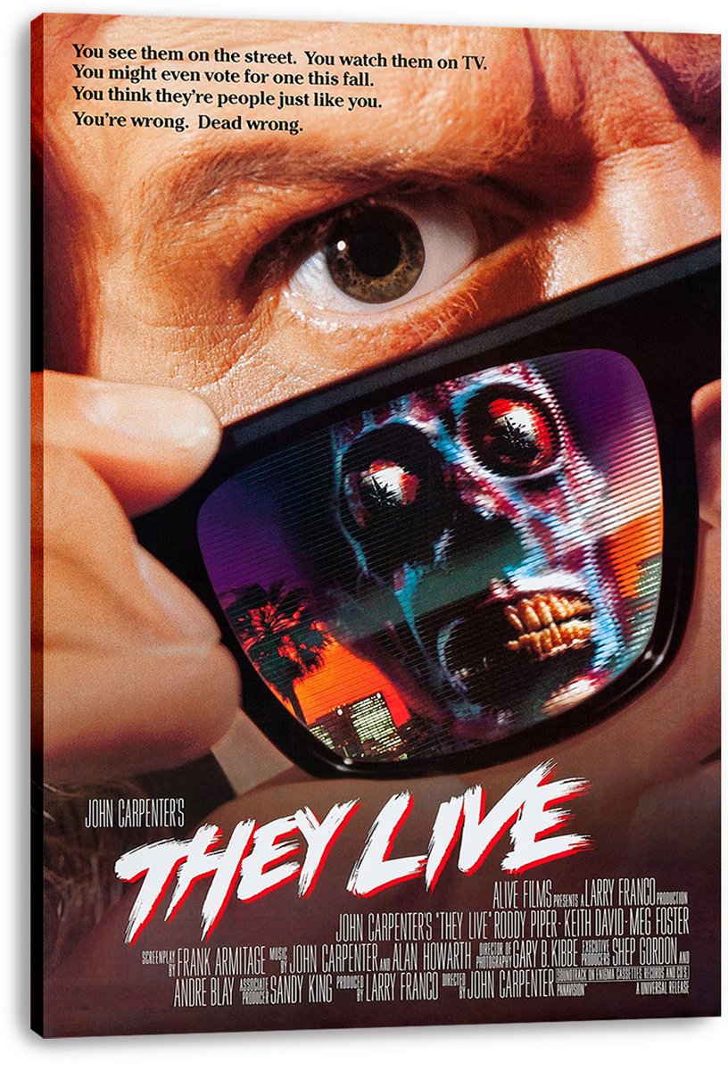 They Live Movie Poster Decorative Painting (paper and canvas) art poster printing print