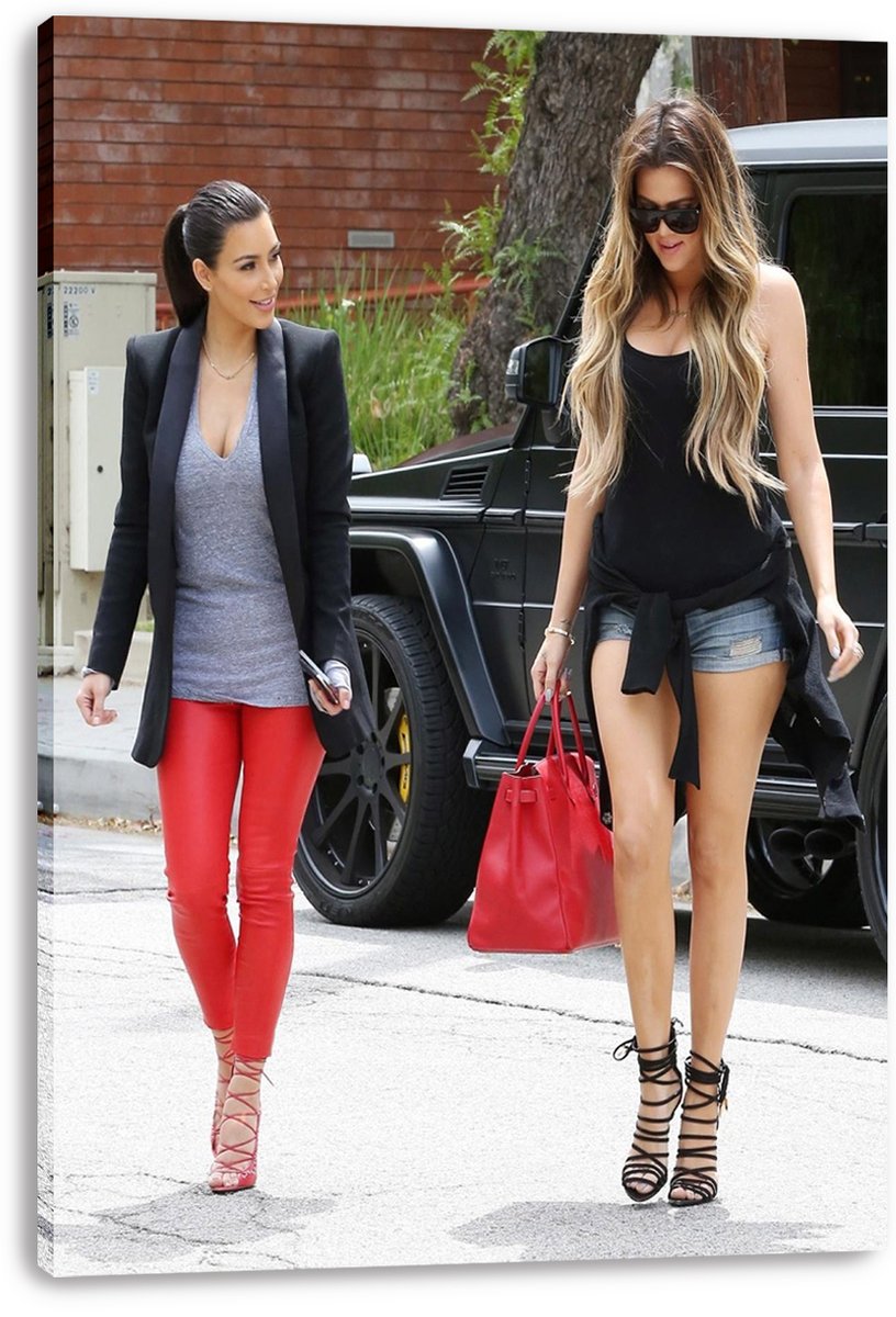 Kim and Khloé Kardashian Decorative Painting (paper and canvas) art poster printing print