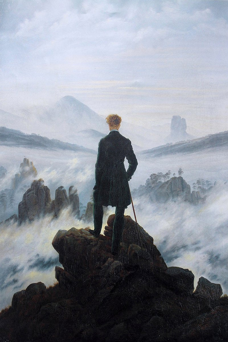 Wanderer Over Foggy Mountains Decorative Painting (paper and canvas) art poster printing print