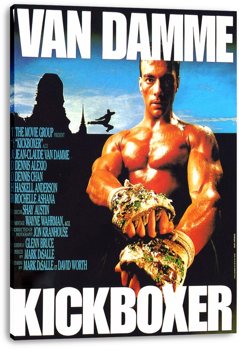 Jean-Claude Van Damme Kickboxer Movie Decorative Painting (paper and canvas) art poster printing print