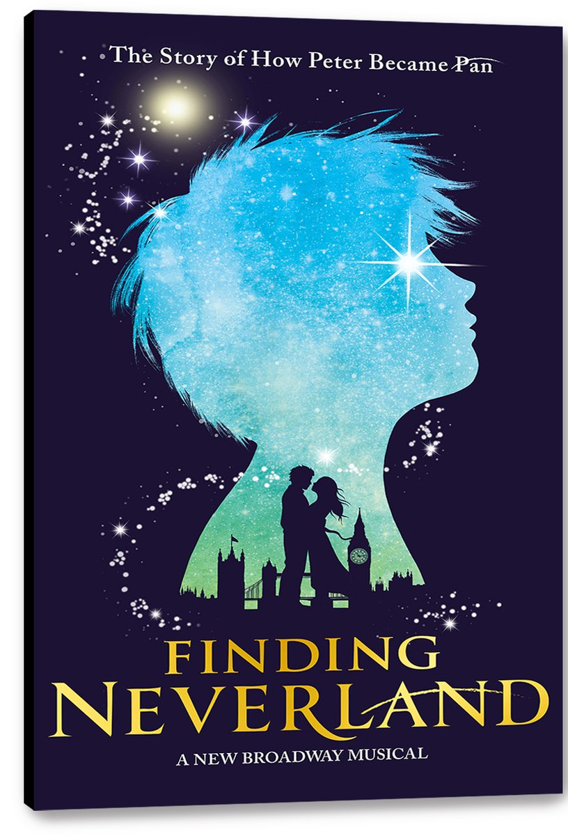 Finding Neverland Musical Poster Decorative Painting (paper and canvas) art poster printing print