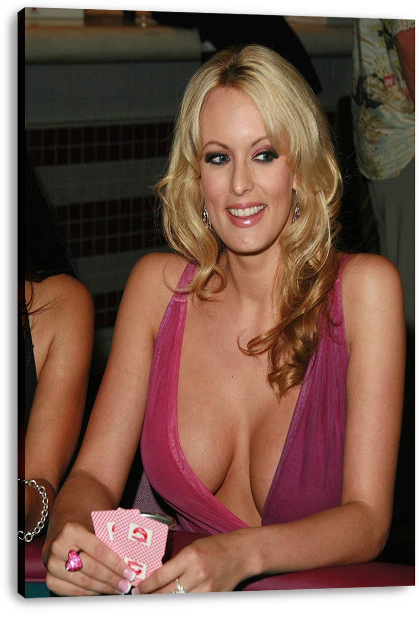 Stormy Daniels Playing Poker Decorative Painting (paper and canvas) art poster printing print