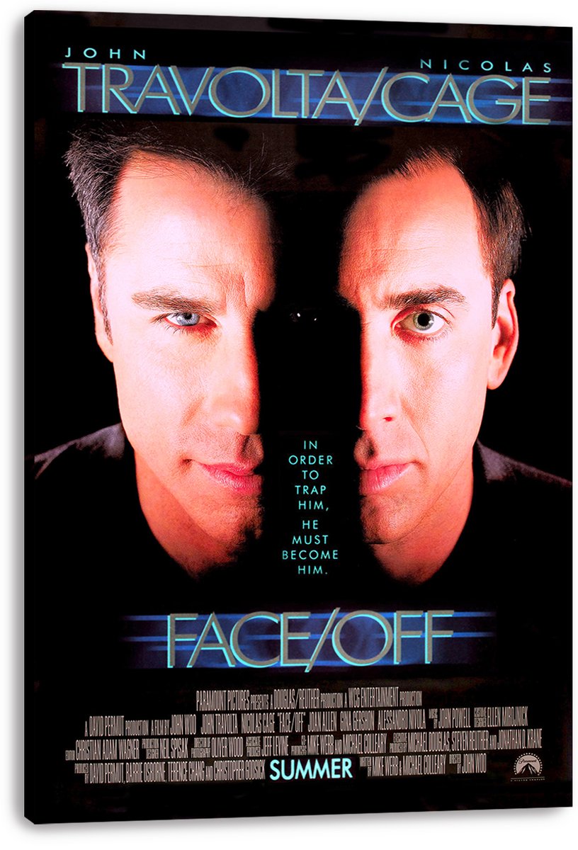 Face/Off John Travolta Nicolas Cage Decorative Painting (paper and canvas) art poster printing print