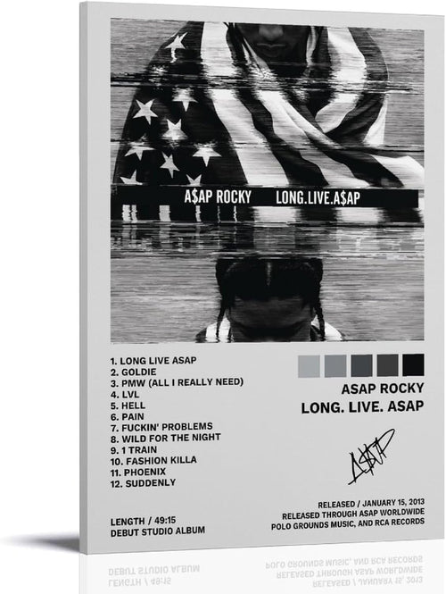 ASAP Poster Rocky Long. Live. ASAP Album Cover Poster Decorative Painting (Paper and Canvas) Art Poster Printing Print