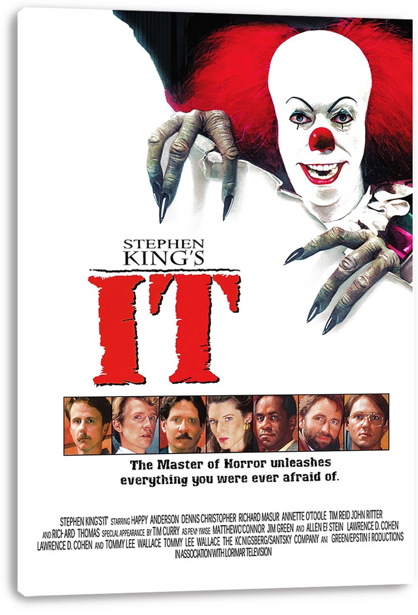 Stephen King's IT Pennywise Decorative Painting (paper and canvas) art poster printing print