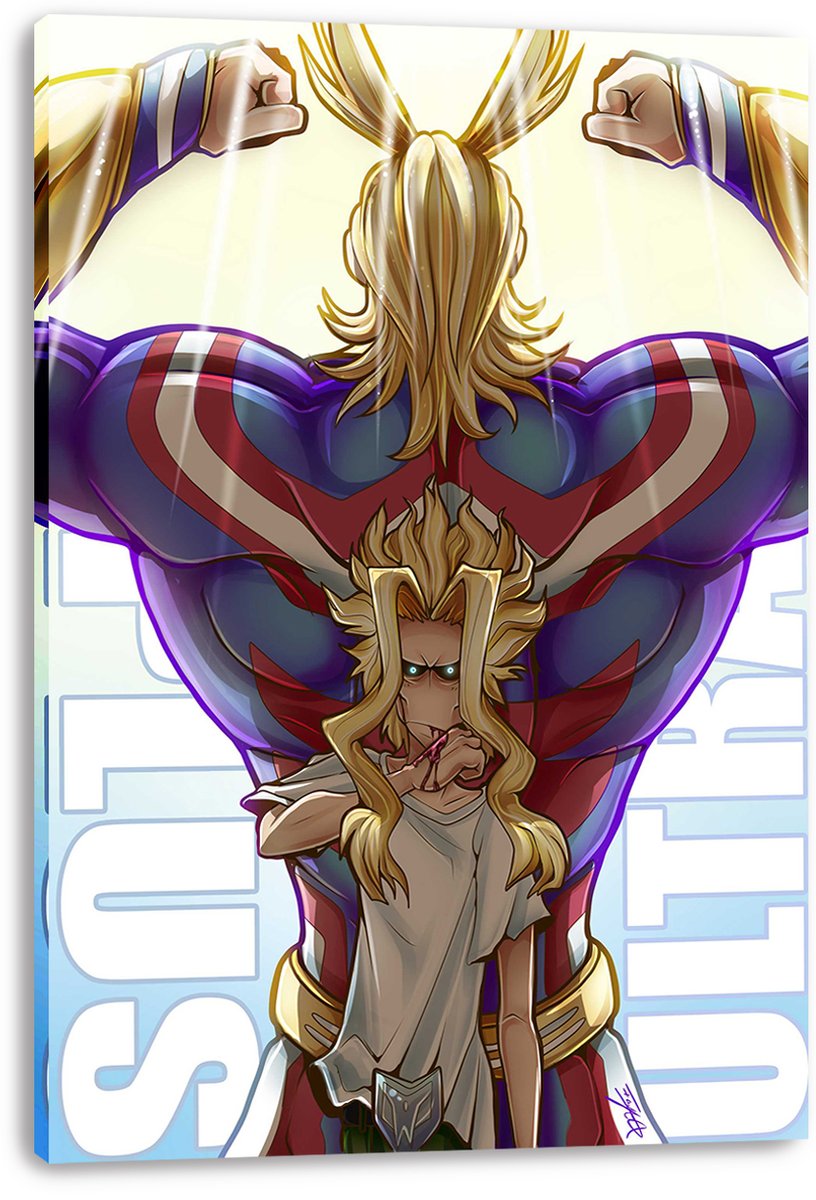 All Might My Hero Academia Duality Decorative Painting (paper and canvas) art poster printing print