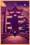 Spirited Away Bathhouse No-Face Decorative Painting (paper and canvas) art poster printing print