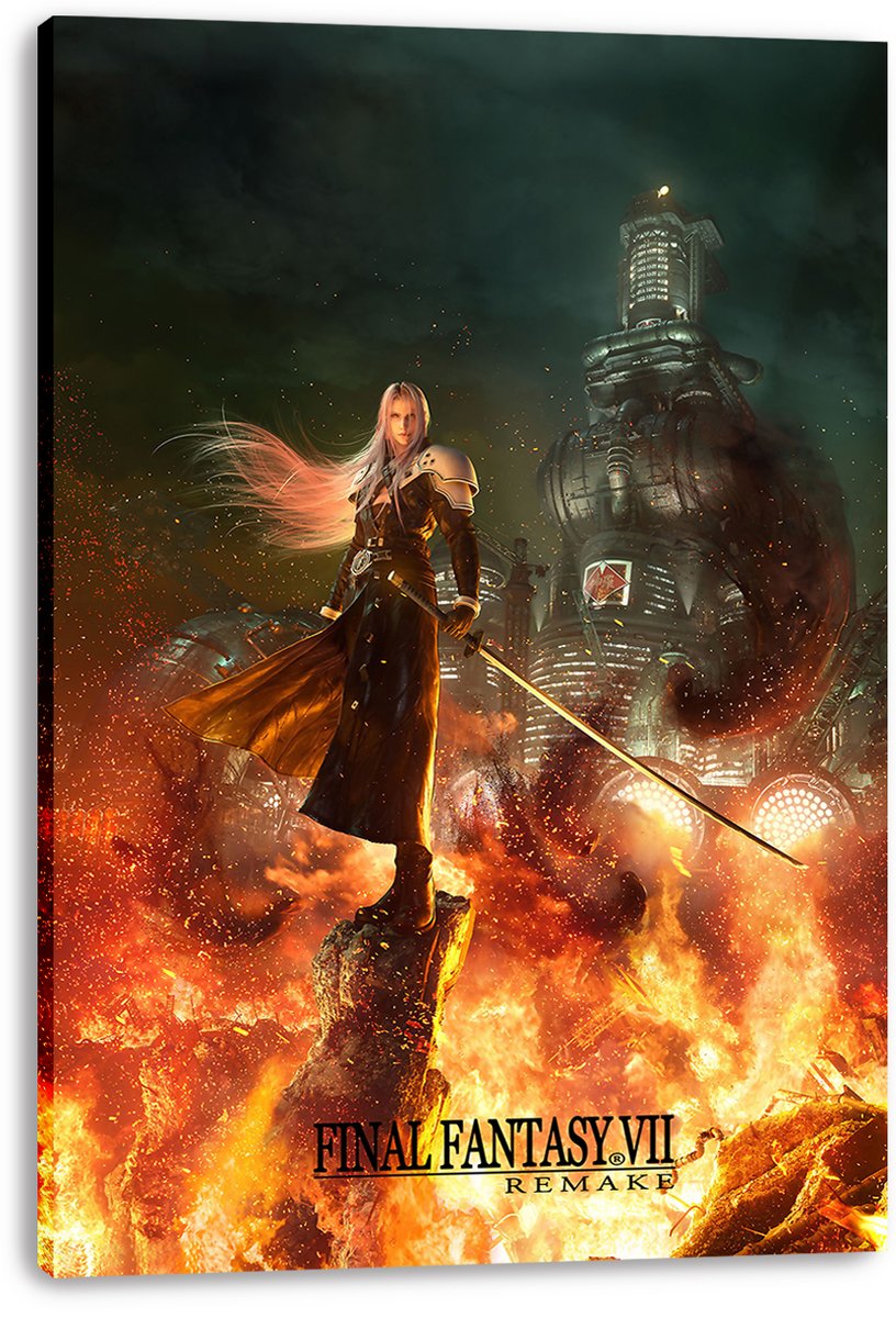 Sephiroth Final Fantasy VII Remake Decorative Painting (paper and canvas) art poster printing print