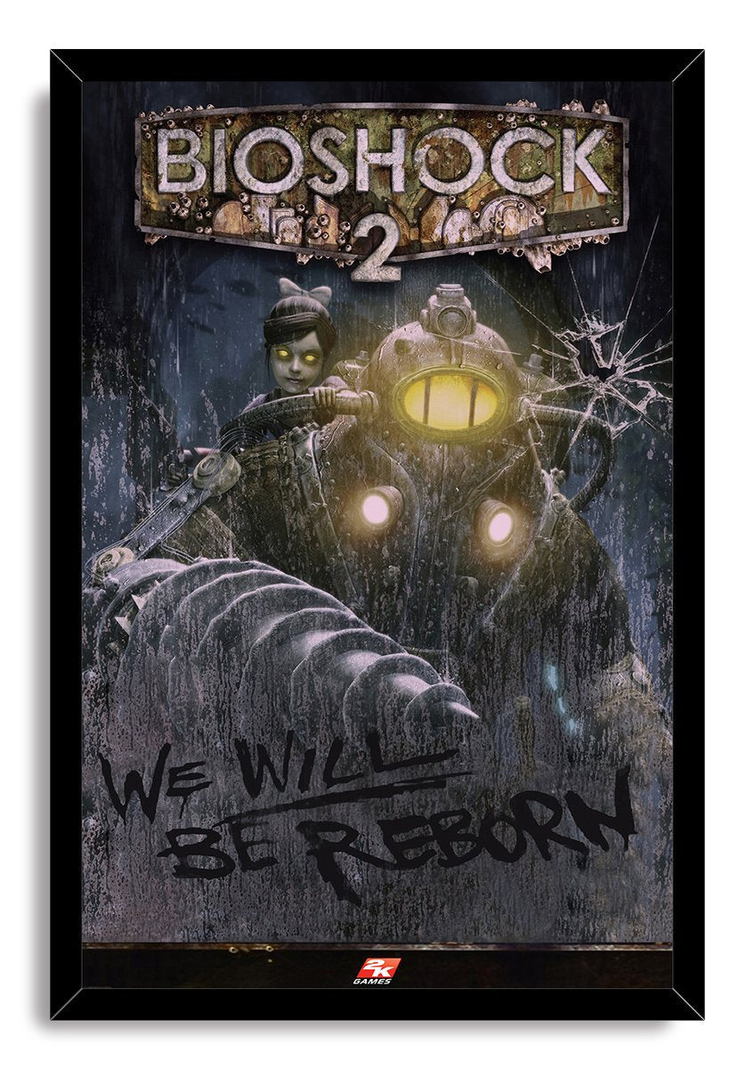 Bioshock 2 Little Sister and Big Daddy Decorative Painting (paper and canvas) art poster printing print