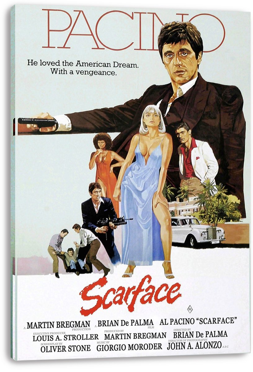 Scarface Al Pacino Movie Poster Decorative Painting (paper and canvas) art poster printing print