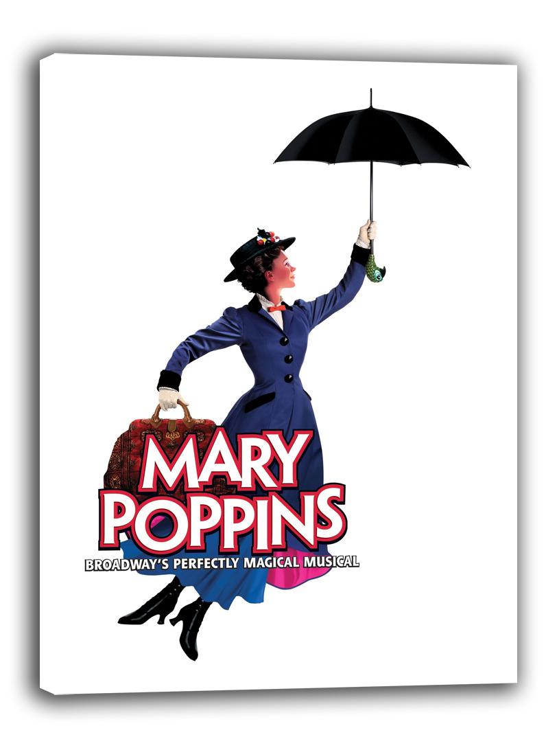 Mary Poppins Poster Broadway Musical Promo Umbrella(Paper and Canvas) Art Poster Printing Print