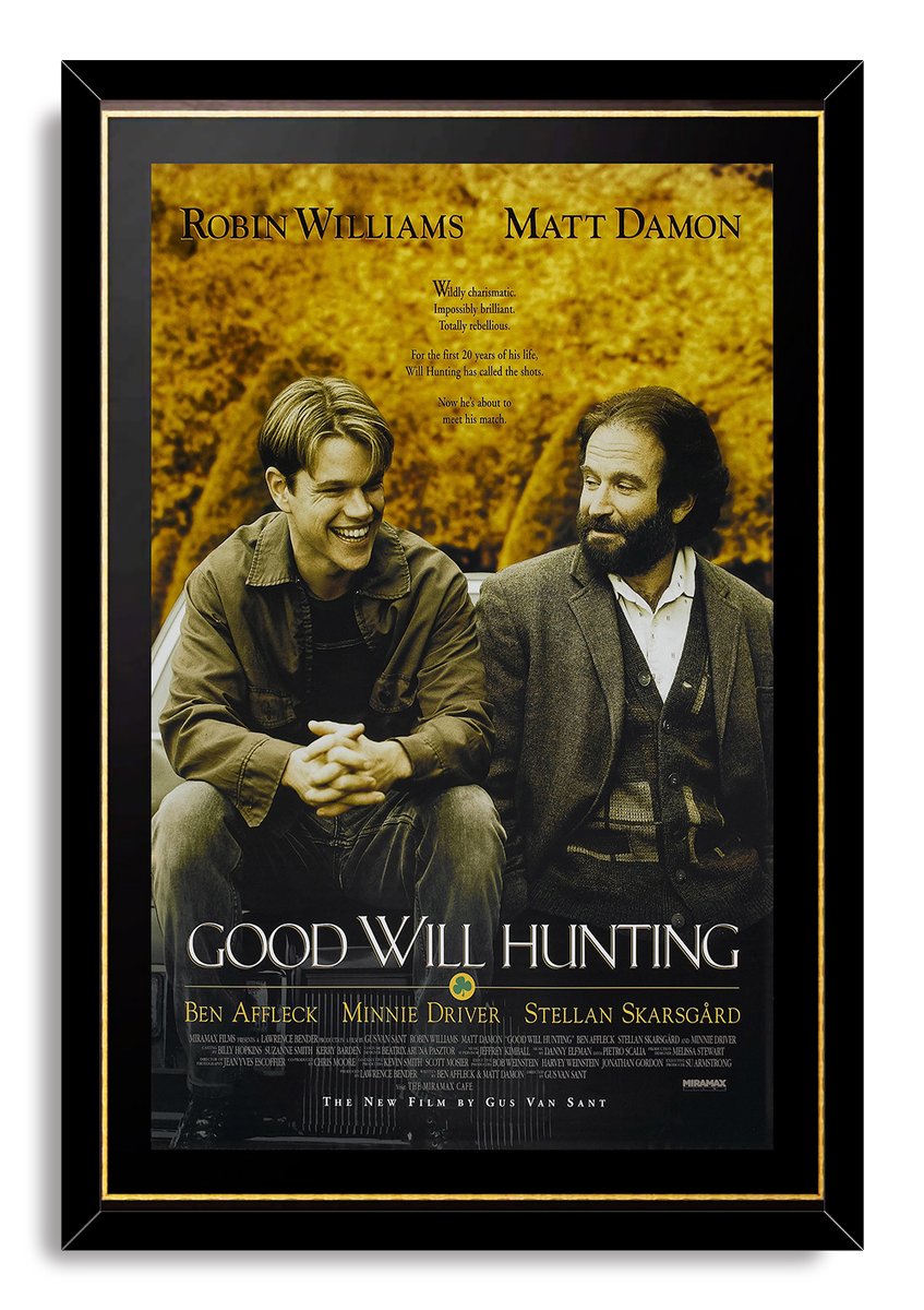 Good Will Hunting Robin Williams Matt Damon Decorative Painting (paper and canvas) art poster printing print