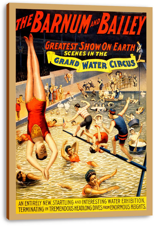 Barnum & Bailey Grand Water Circus Decorative Painting (paper and canvas) art poster printing print